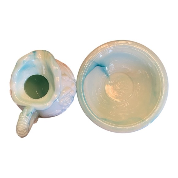 Vintage 1970 Avon Jadeite Milk Glass 2 piece bath set. Collectors item - Picture 7 of 8